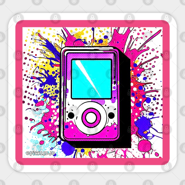 MP3 player Pop Art Sticker by Sketchy